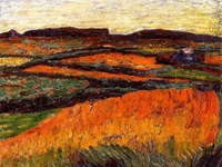 painting of moorland in Germany