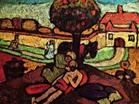 the good Samaritan painting by Modersohn